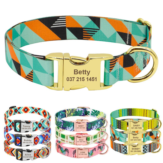Fashion Dog Collar with free ID engraving