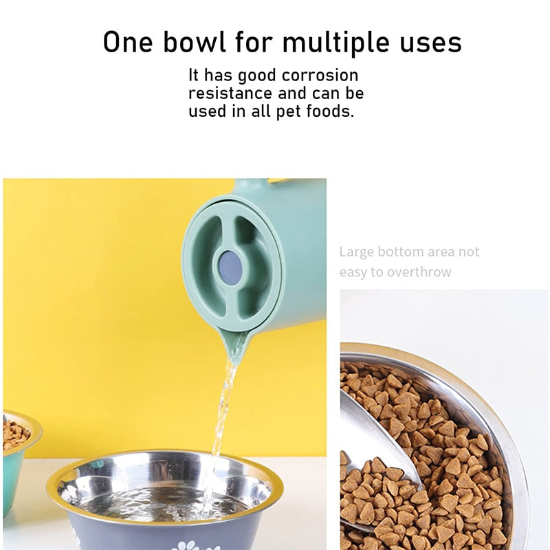Paw Print Cool Dog Bowls