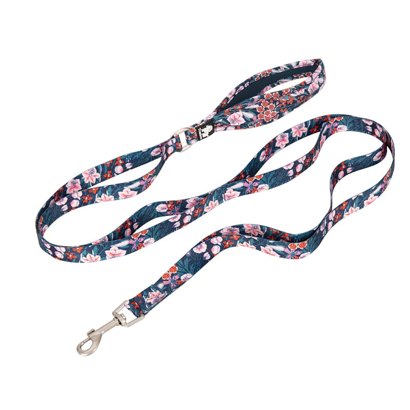 Truelove Floral Dog Leash (Multi-Loop design)